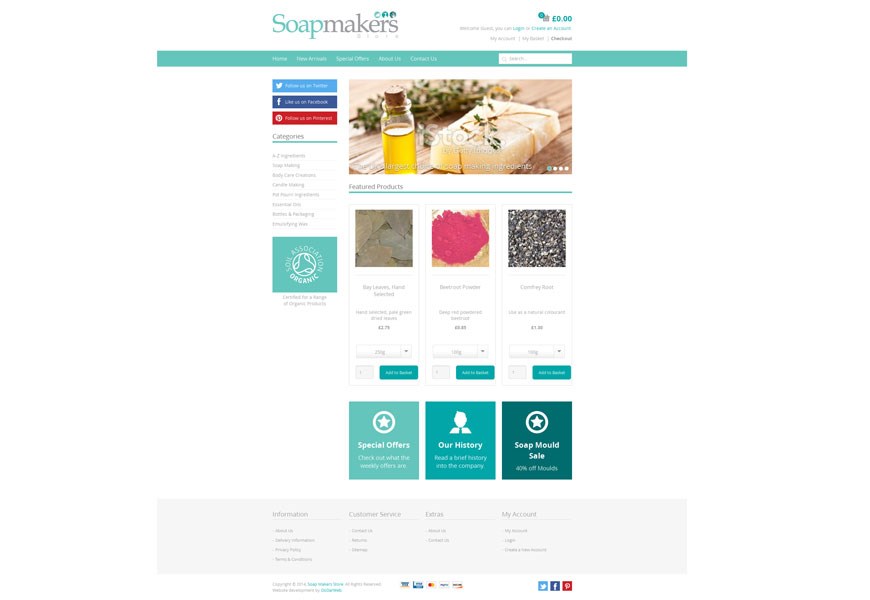 Soapmakers Store Umbraco Home